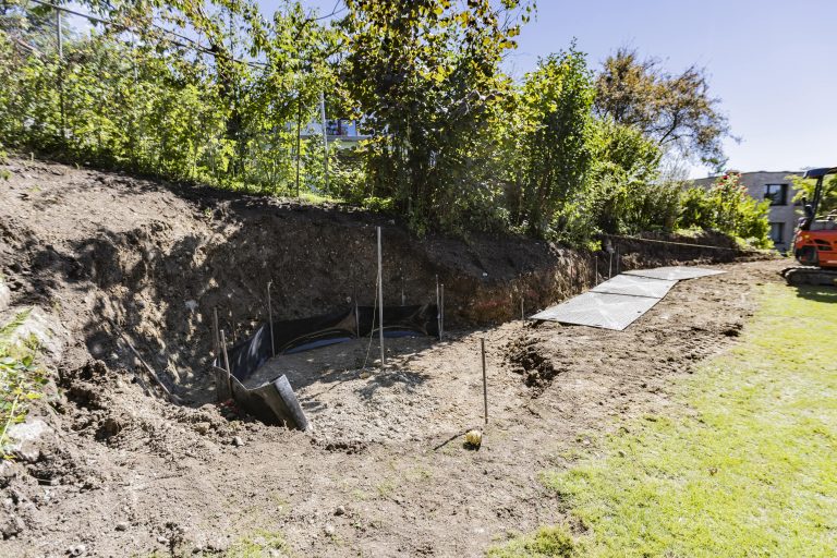 Roh umbau Privatgarten